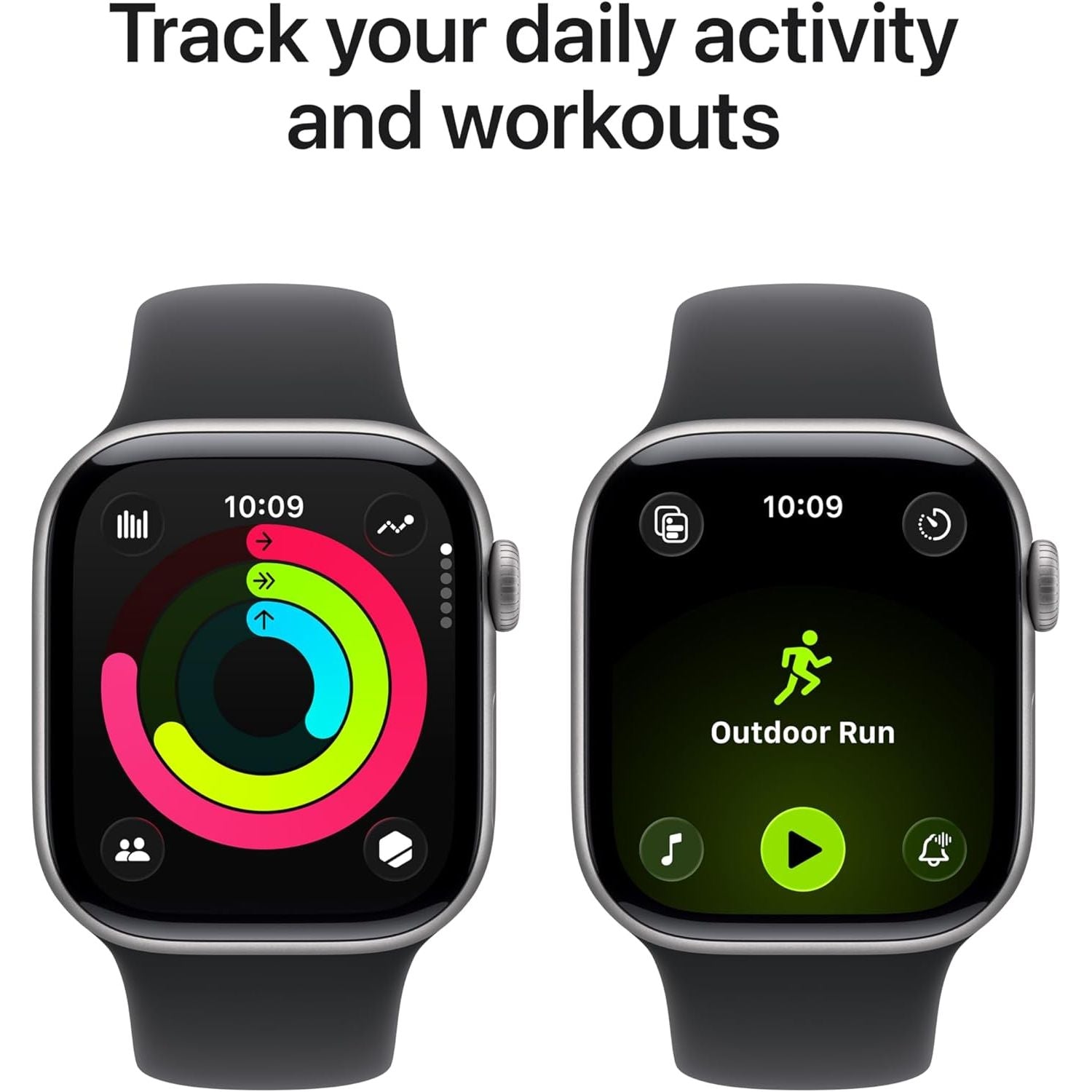 Buy Apple,Apple Watch Series 11 GPS 42mm – Space Grey Aluminium Case with Black Sport Band (S/M) - Gadcet UK | UK | London | Scotland | Wales| Near Me | Cheap | Pay In 3 | Smart Watches